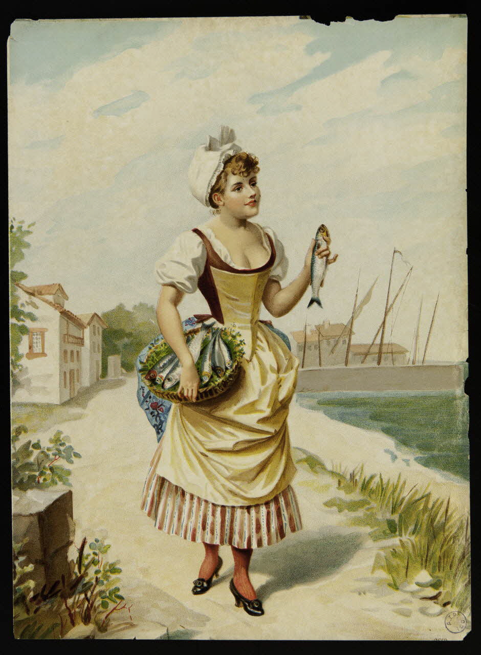 estampe Jeune marchande de poissons 1991.17.5 Photo