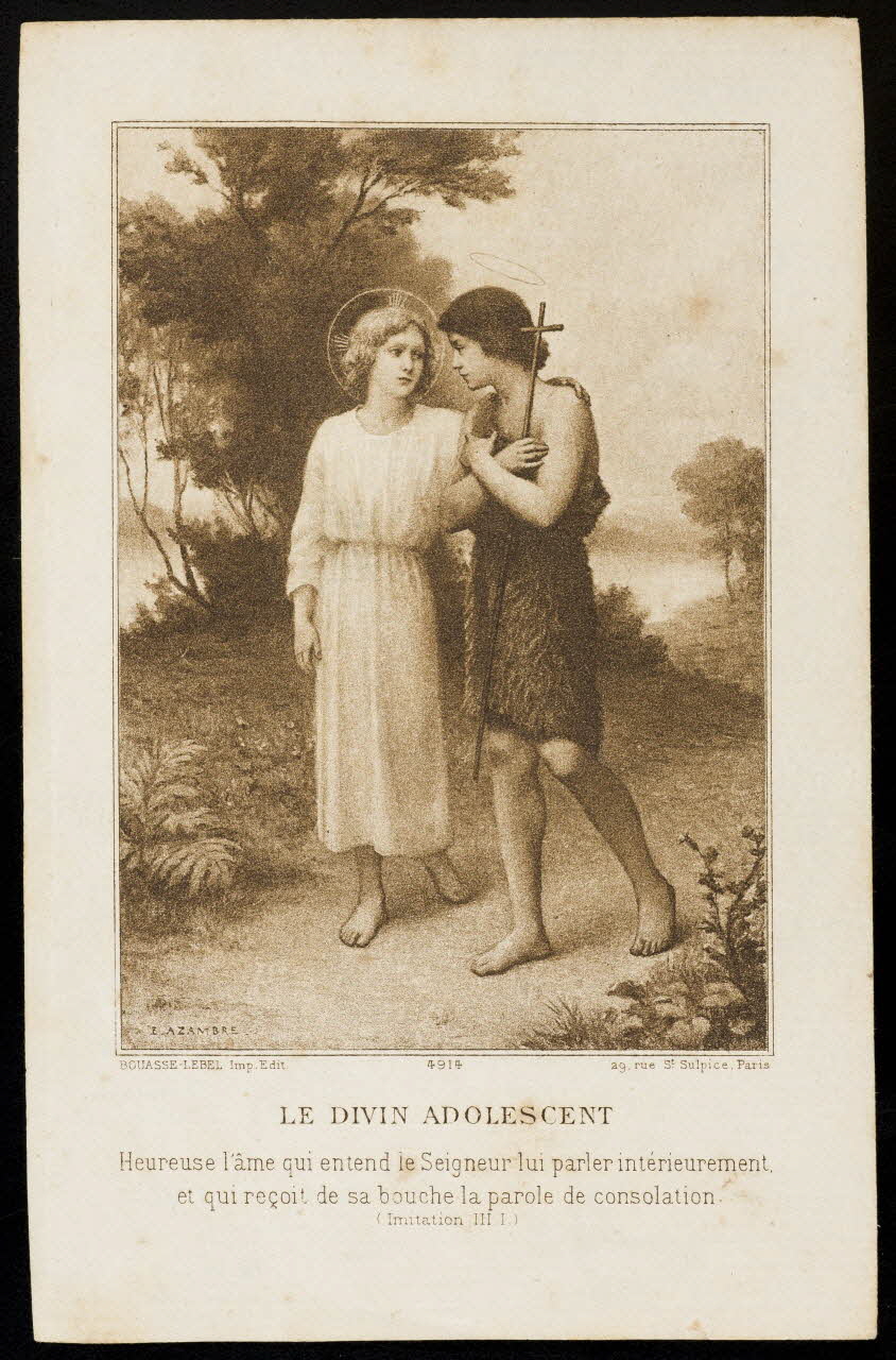 image pieuse LE DIVIN ADOLESCENT 1991.25.14 Photo