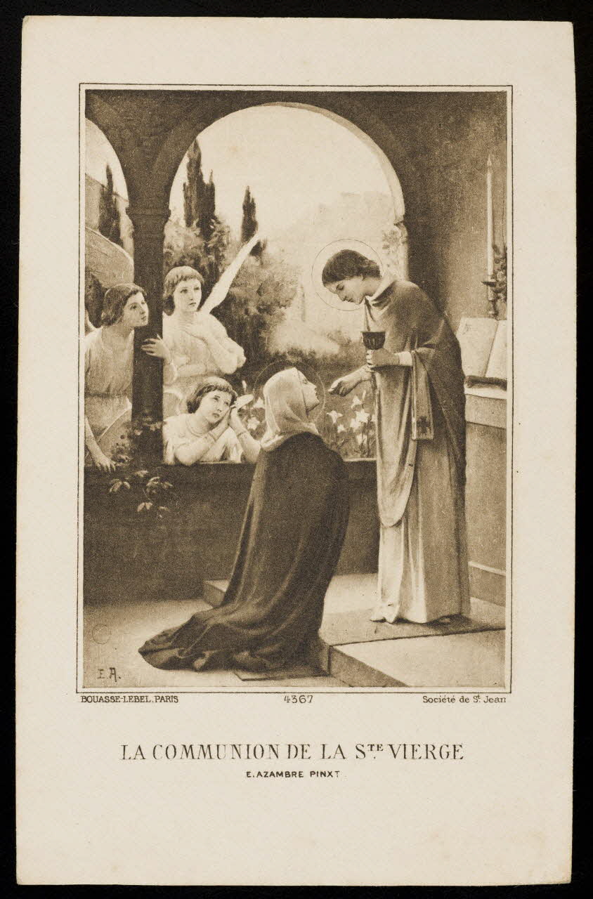 image pieuse LA COMMUNION DE LA STE VIERGE 1991.25.18 Photo