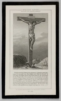 Charles Letaille ; Sourpe P. image de deuil INDULGENCE PLENIERE  applicable aux âmes du purgatoire Libourne 1885 1991.25.30 Photo