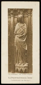 Mollat ; Art catholique image pieuse LA PROPHETESSE ANNE  (Cathédrale de Reims) Bordeaux 1924 1991.25.37 Photo