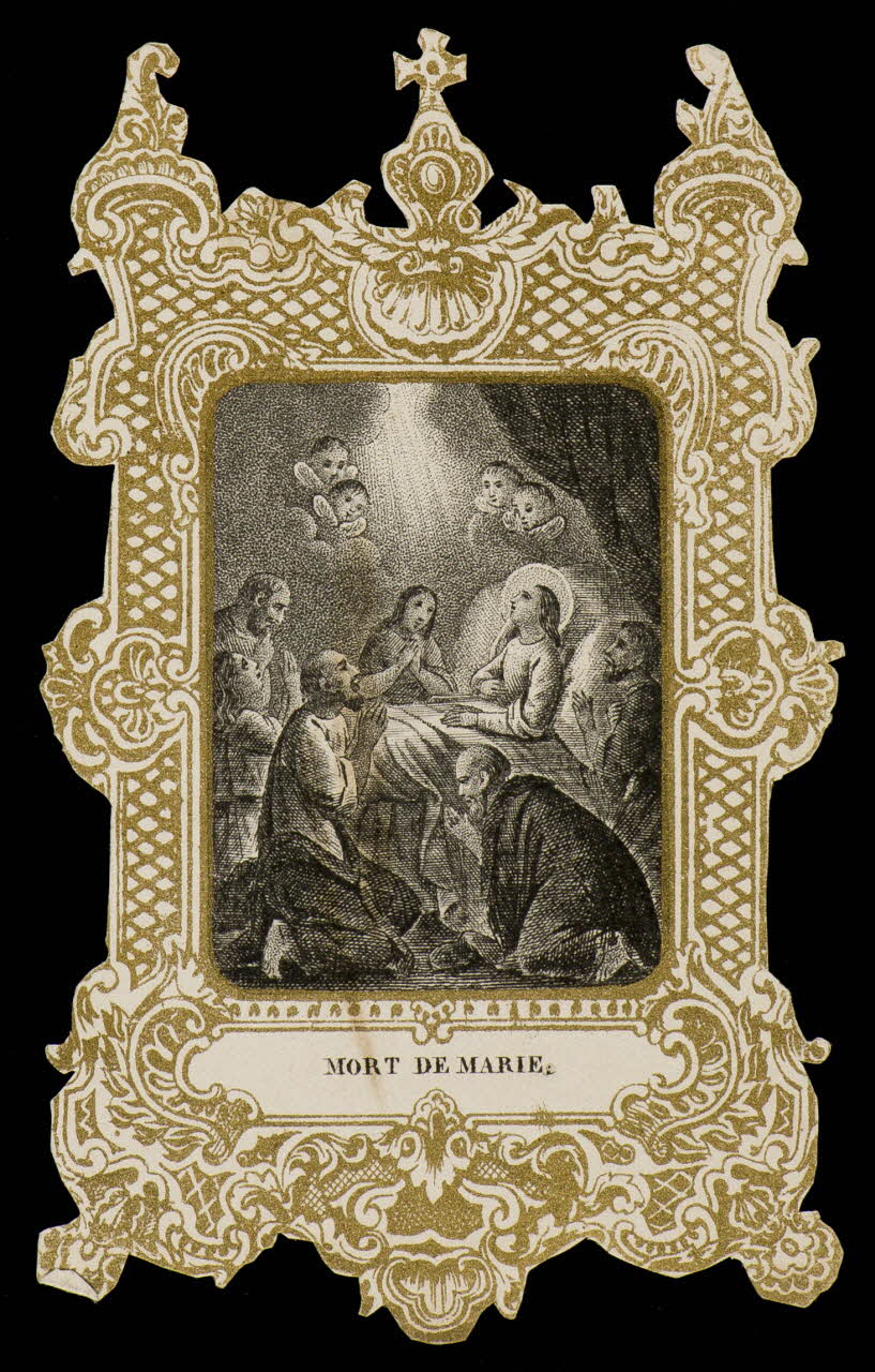 image pieuse Mort de Marie 1860 1991.25.47 Photo