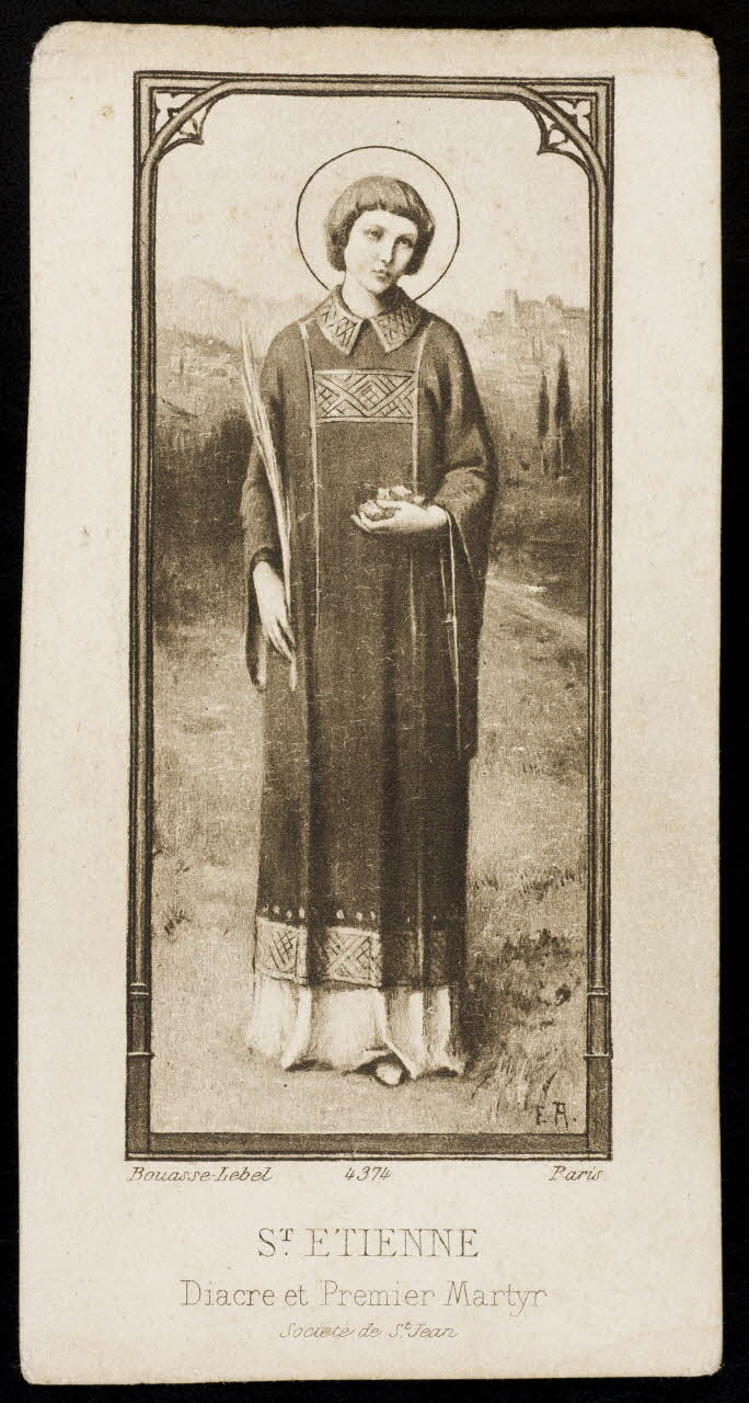 image pieuse ST ETIENNE  Diacre et premier Martyr 1991.25.8 Photo