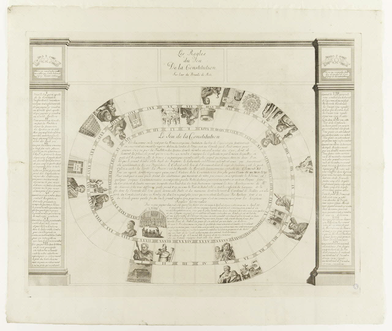 jeu de l'oie Le Jeu de la Constitution France 1723 1991.26.3 Photo