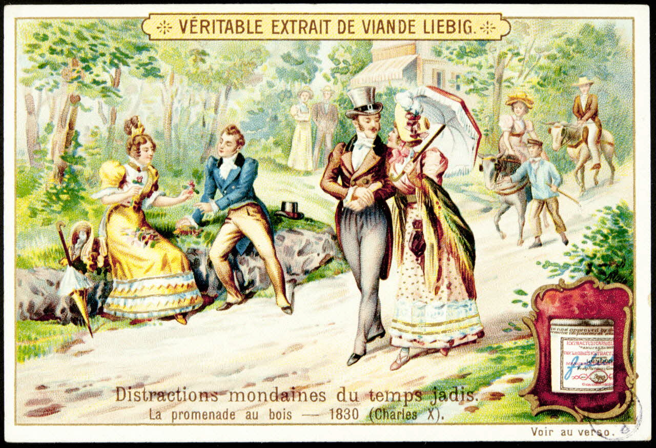 carte réclame chromo Paris 1897 1992.1.192 Photo