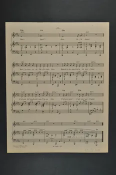 partition de musique Je t'aime bien 1969.88.1119  Photo Mucem