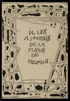 image pieuse IL LES  A NOURRIS  DE LA  FLEUR  DE  FROMENT 1992.1.60 Photo
