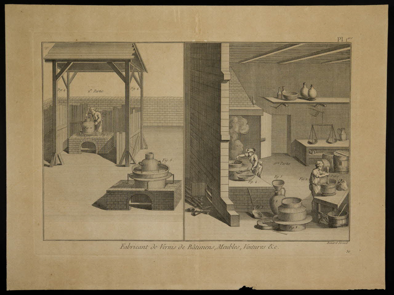 Besnard J. imagerie ancienne Fabricant de Vernis de Bâtimens, Meubles, Voitures &c. 1775-1785 1992.14.3 Photo