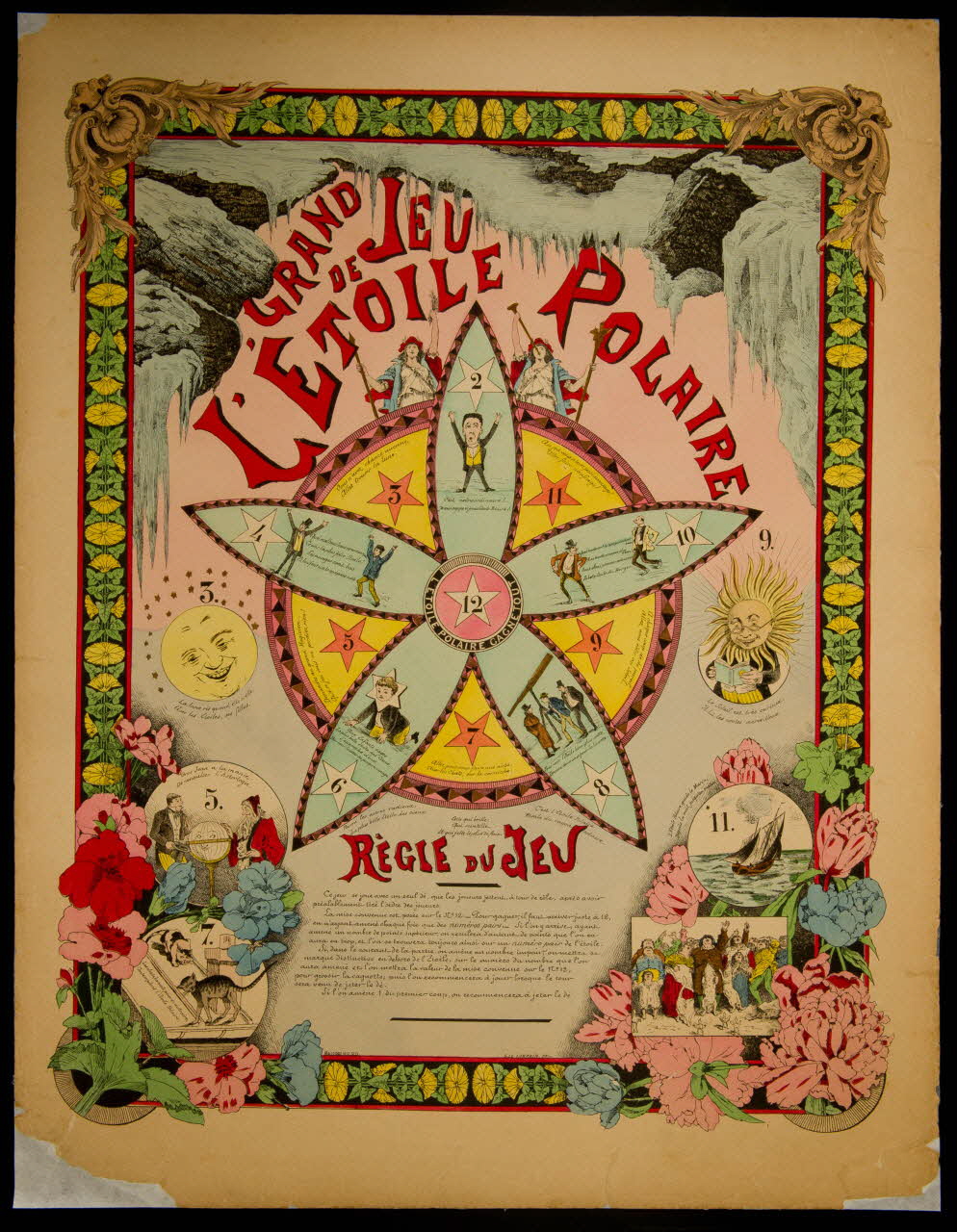 jeu de parcours GRAND JEU  DE  L'ETOILE POLAIRE 1992.20.22 Photo