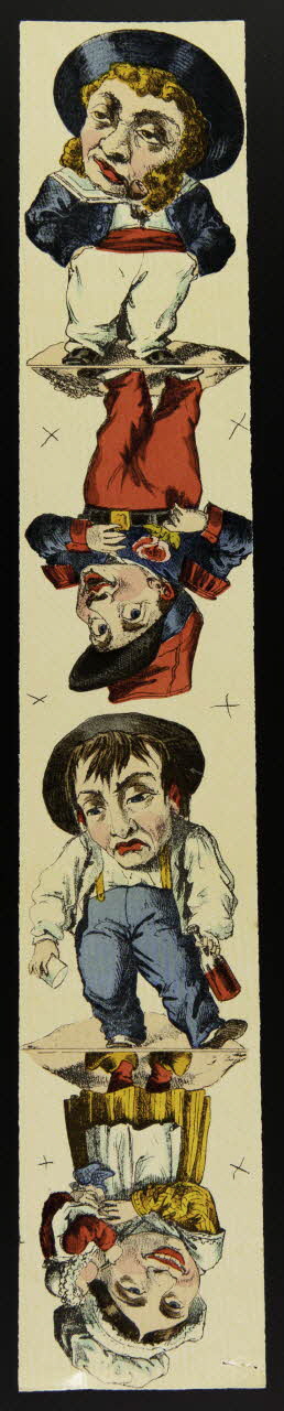 jeu Quatre personnages caricaturaux tête-bêche 1992.20.50 Photo
