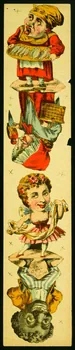 jeu Quatre personnages caricaturaux tête-bêche 1992.20.51 Photo