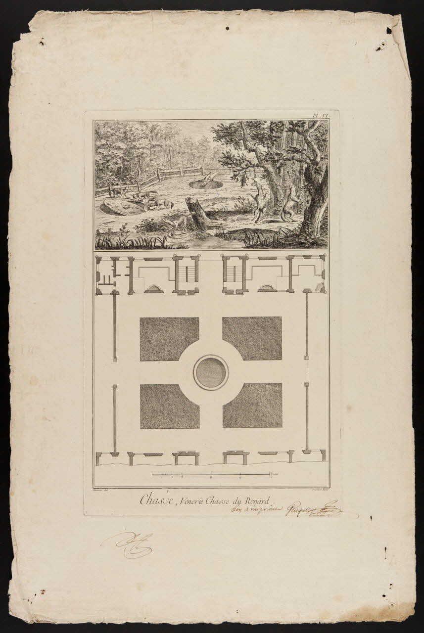 imagerie ancienne Chasse, Venerie Chasse du Renard 1992.40.6 Photo