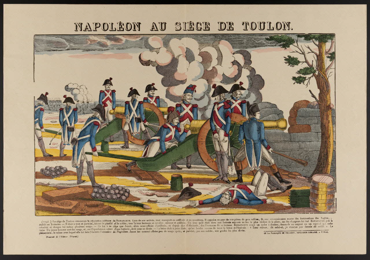 estampe NAPOLEON AU SIEGE DE TOULON. 1992.7.1 Photo