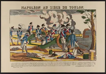 estampe NAPOLEON AU SIEGE DE TOULON. 1992.7.1 Photo