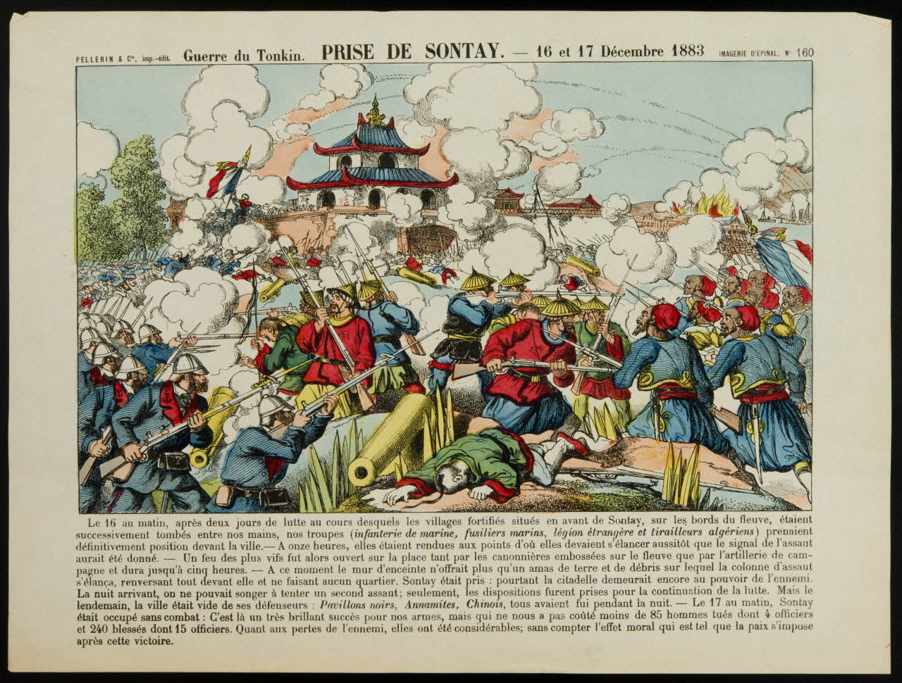 estampe PRISE DE SONTAY. 1992.7.17 Photo