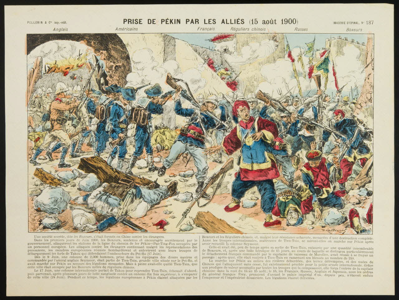 estampe PRISE DE PEKIN PAR LES ALLIES (15 août 1900) 1992.7.22 Photo