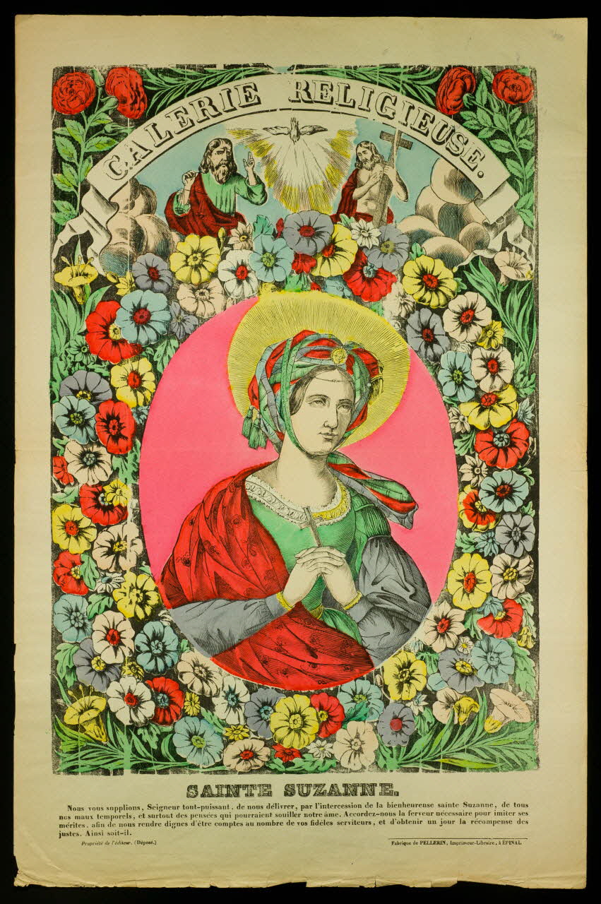estampe GALERIE RELIGIEUSE.  SAINTE SUZANNE. 1992.7.31 Photo