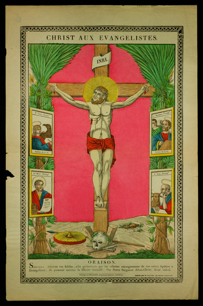 estampe CHRIST AUX EVANGELISTES. 1992.7.37 Photo