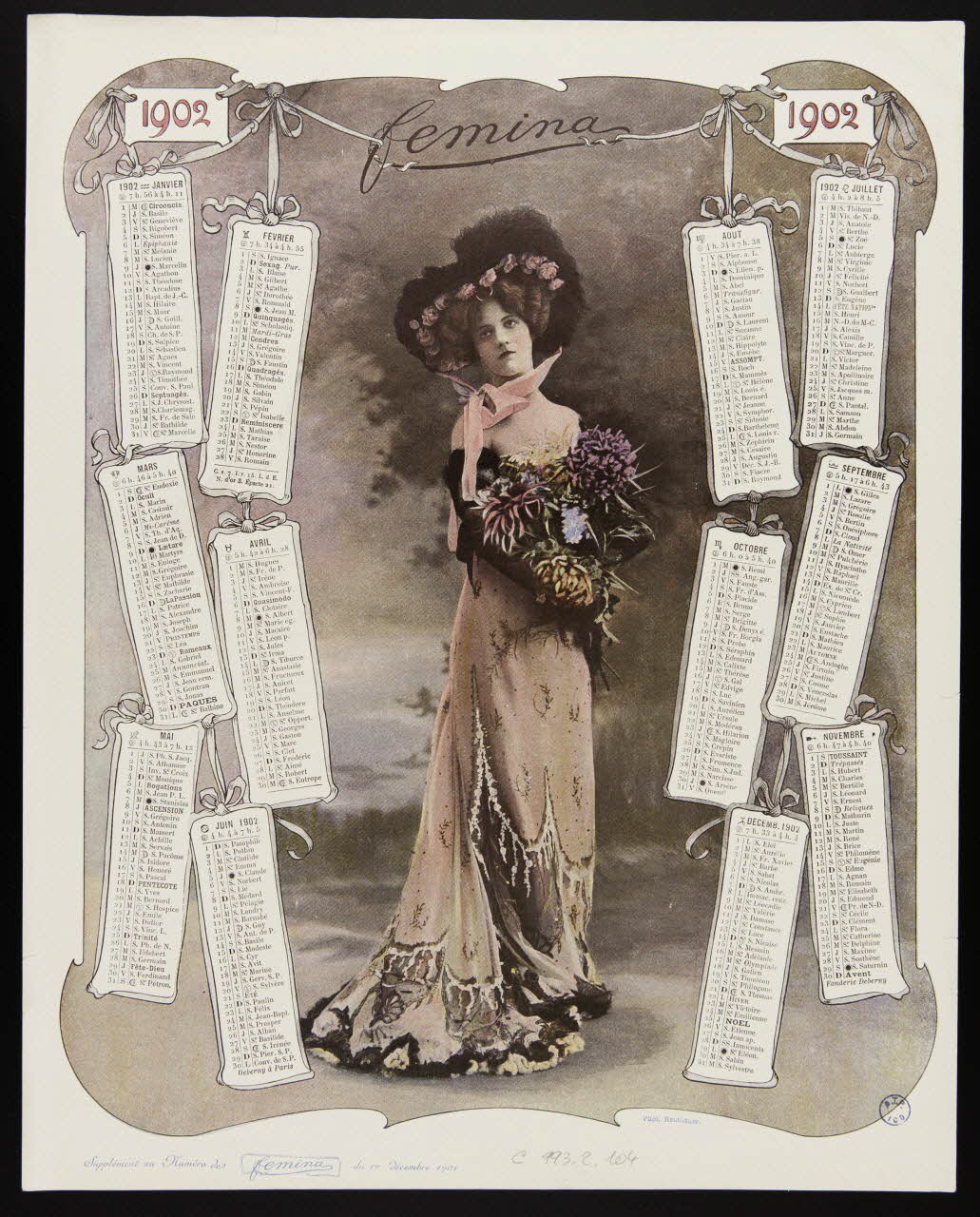 Fémina calendrier femina Paris 1902 1993.2.104 Photo