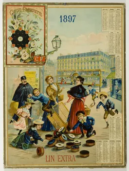 Ghesquière et Lecat calendrier 1897  LIN EXTRA Lille 1897 1993.2.132 Photo