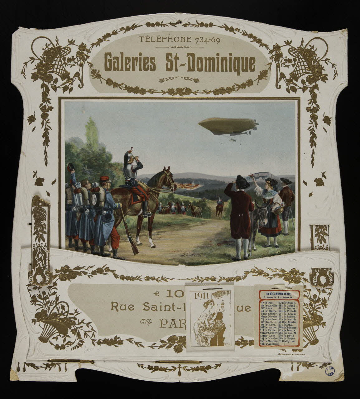 Léopold Verger calendrier A LA FRONTIERE Paris 1911 1993.2.159 Photo