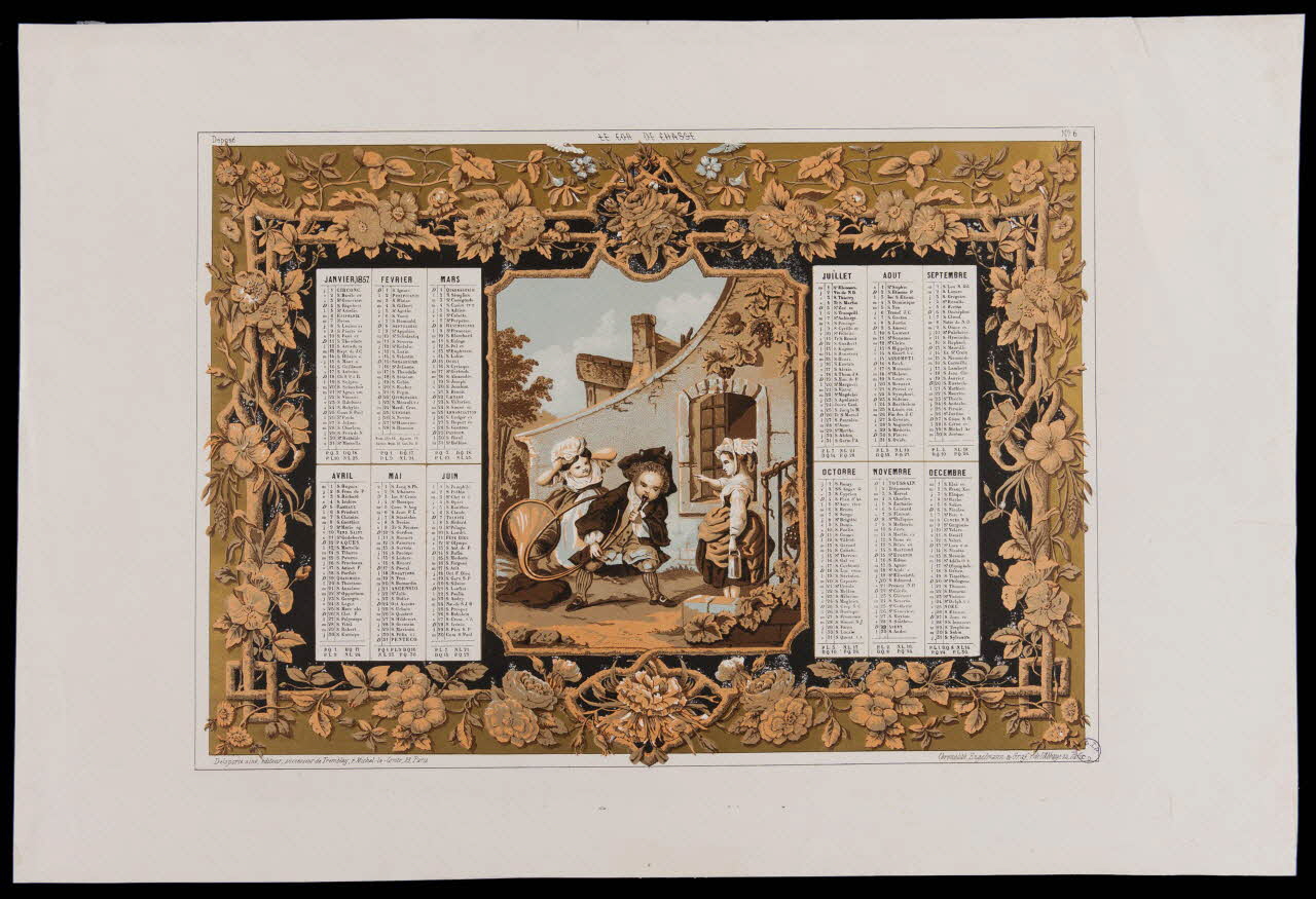 Delaporte ; Engelmann Et Graf estampe LE COR DE CHASSE Paris 1857 1993.2.188 Photo