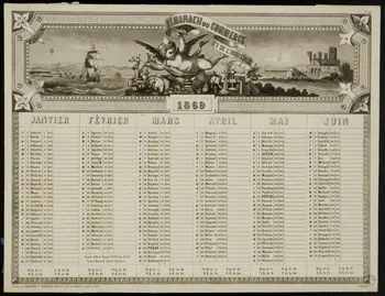 estampe ALMANACH DU COMMERCE  ET DE L'INDUSTRIE  1869 1993.2.193.2 Photo