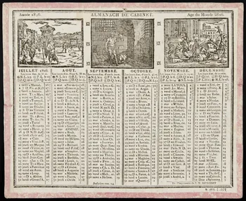 Caillot ; Eberhart imagerie ancienne Année 1826. ALMANACH DE CABINET. Age du Monde 5826. Paris 1825 1993.2.258 Photo