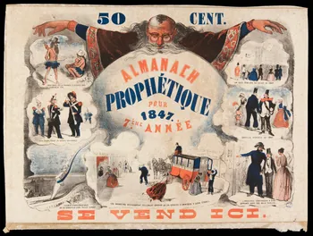 Aubert et Cie affiche ALMANACH  PROPHETIQUE  POUR  1847. 7EME ANNEE Paris 1847 1993.2.32  Photo
