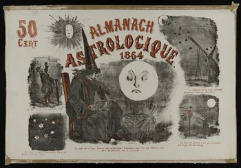 estampe ALMANACH  ASTROLOGIQUE  1864 1993.2.39 Photo