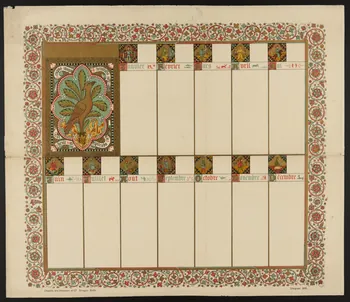 Desclée-De Brouwer calendrier Calendrier avant la lettre de style médiéval Lille 1881 1993.2.50 Photo