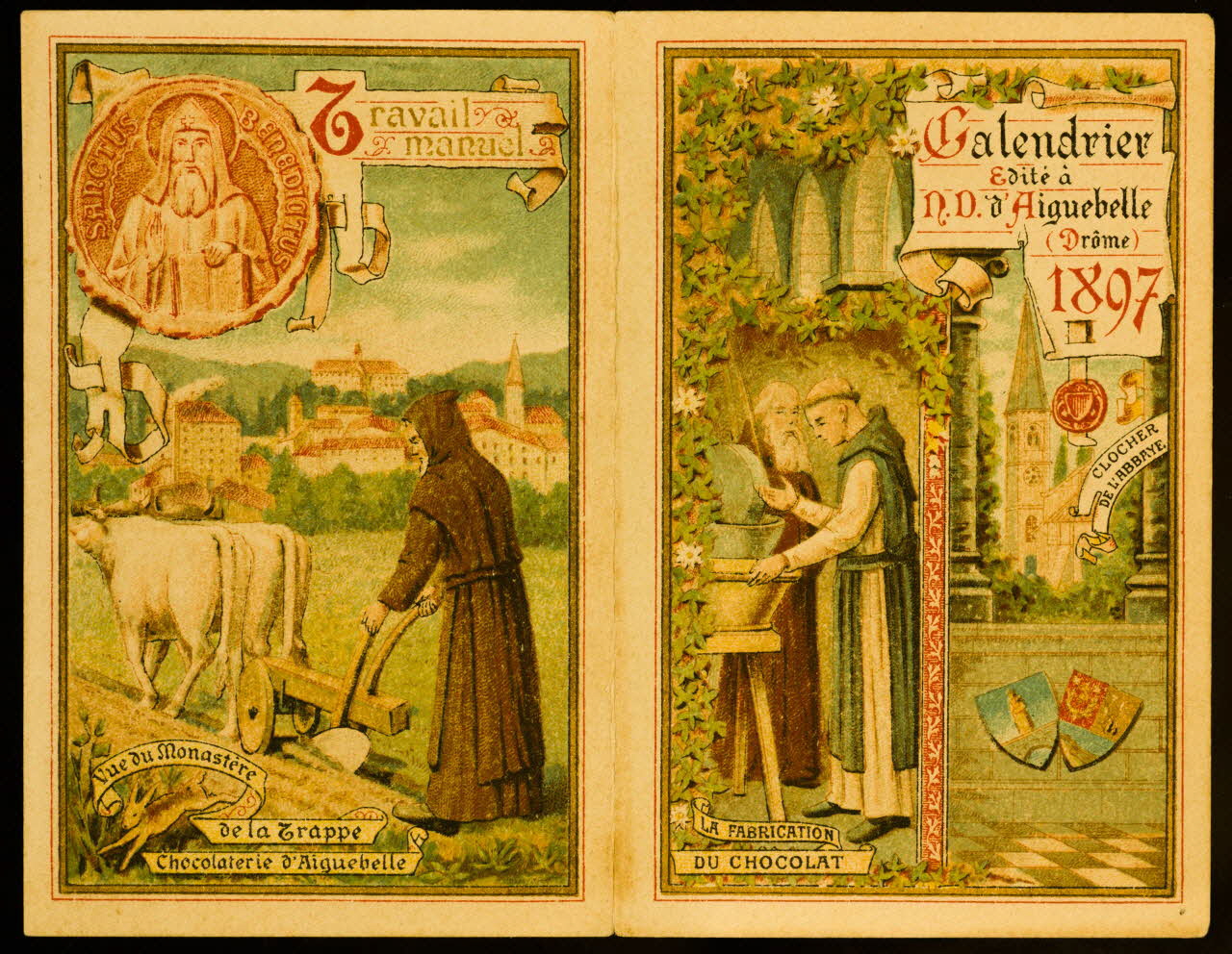 calendrier chromo Paris 1897 1993.2.557 Photo