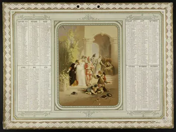 calendrier Scène style Henri II 1878 1993.2.59 Photo