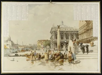 calendrier Place Saint Marc 1894 1993.2.69 Photo