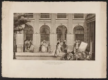 Stern calendrier Les arcades du Palais-Royal à l'époque des Incroyables et des Merveilleuses Paris 1907 1993.2.75 Photo