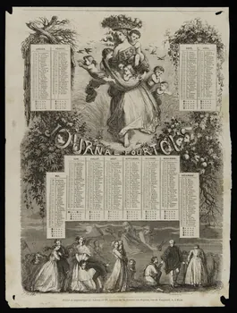 Pannemaker ; Fath G. ; Lahure calendrier JOURNAL POUR TOUS Paris 1859 1993.2.85 Photo