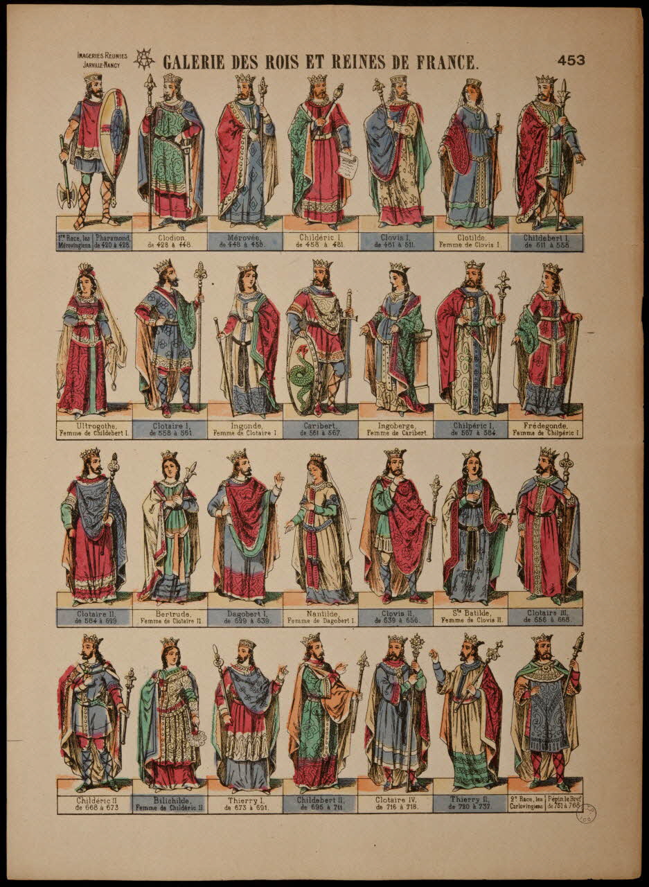 estampe GALERIE DES ROIS ET REINES DE FRANCE. 1993.32.19 Photo