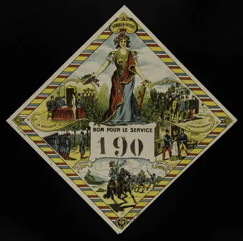 O.H. numéro de conscrit BON POUR LE SERVICE Paris 1905-1914 1993.7.3 Photo