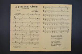 Syam ; Gaston Claret ; Tino Rossi ; Paul Beuscher, Editions chanson petit format 1937 1969.88.123  Photo Mucem