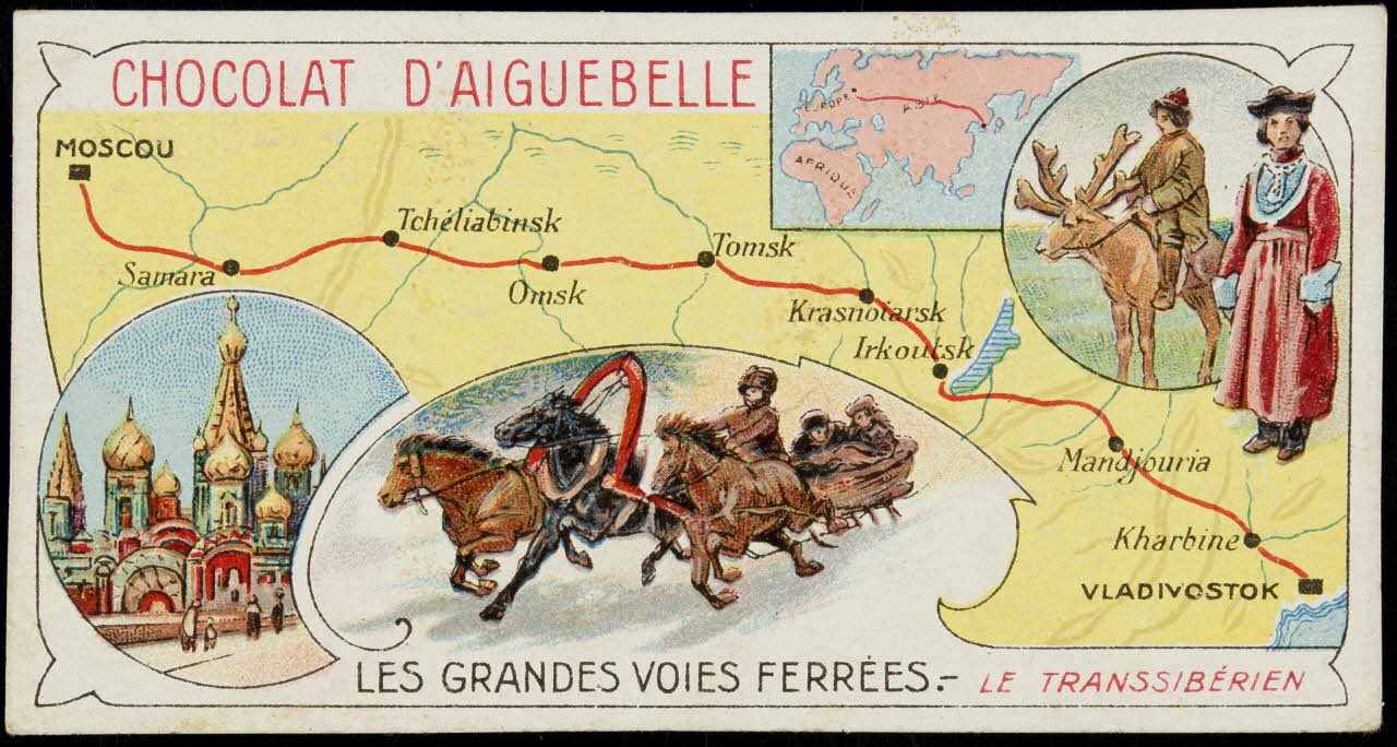 Edition de la Chocolaterie d'Aiguebelle carte réclame chromo 1900-1919 1996.40.395.10 Photo