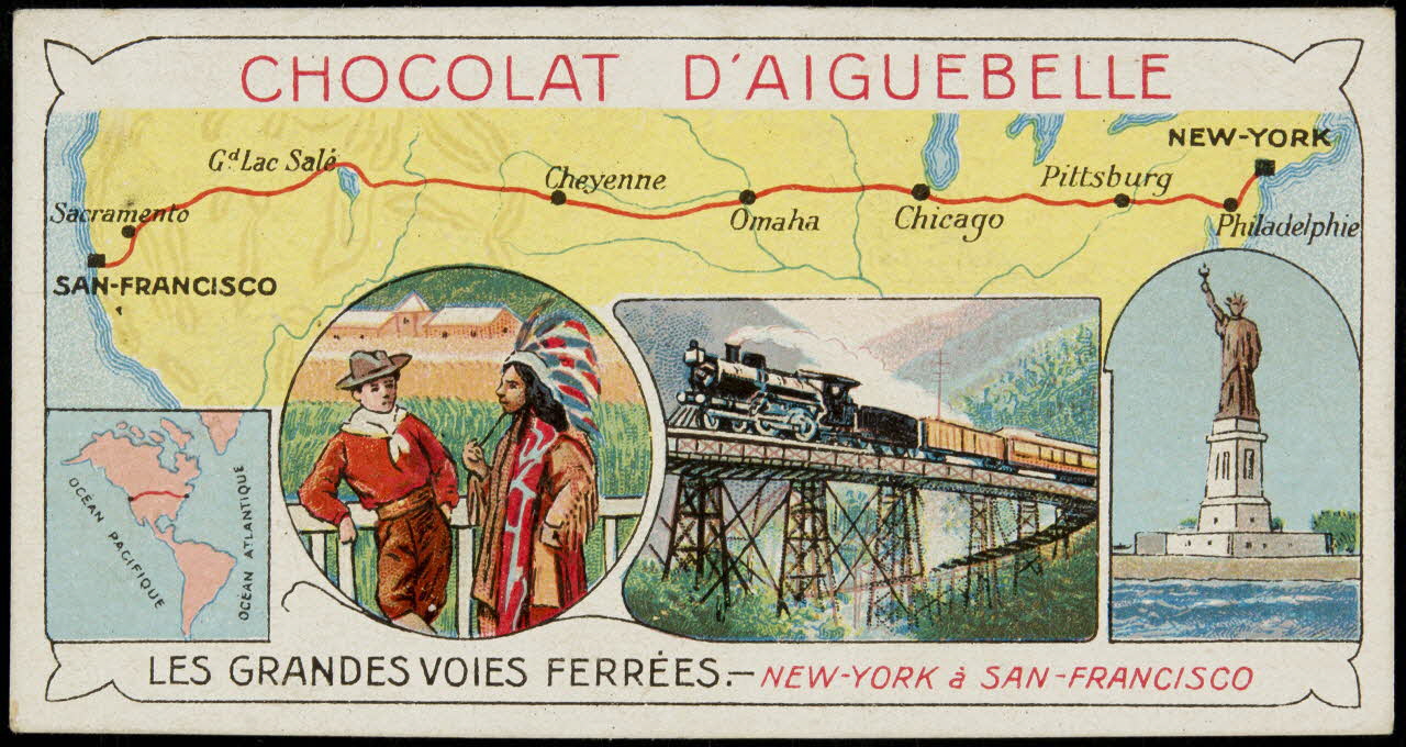 Edition de la Chocolaterie d'Aiguebelle carte réclame chromo 1900-1919 1996.40.395.12 Photo