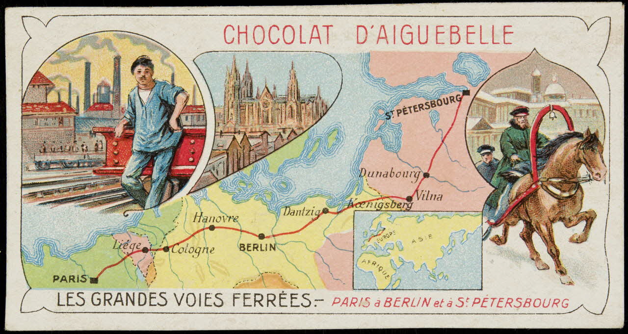 Edition de la Chocolaterie d'Aiguebelle carte réclame chromo 1900-1919 1996.40.395.13 Photo