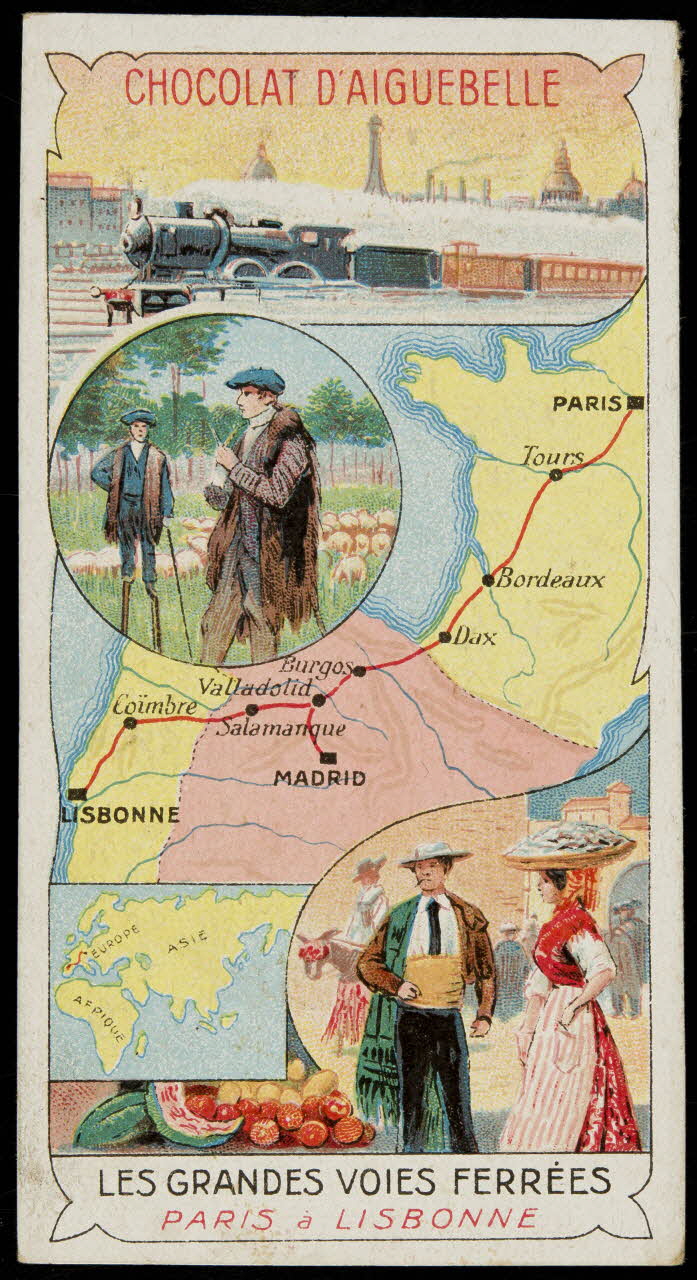 Edition de la Chocolaterie d'Aiguebelle carte réclame chromo 1900-1919 1996.40.395.14 Photo