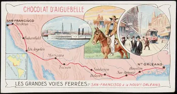 Edition de la Chocolaterie d'Aiguebelle carte réclame chromo 1900-1919 1996.40.395.15 Photo