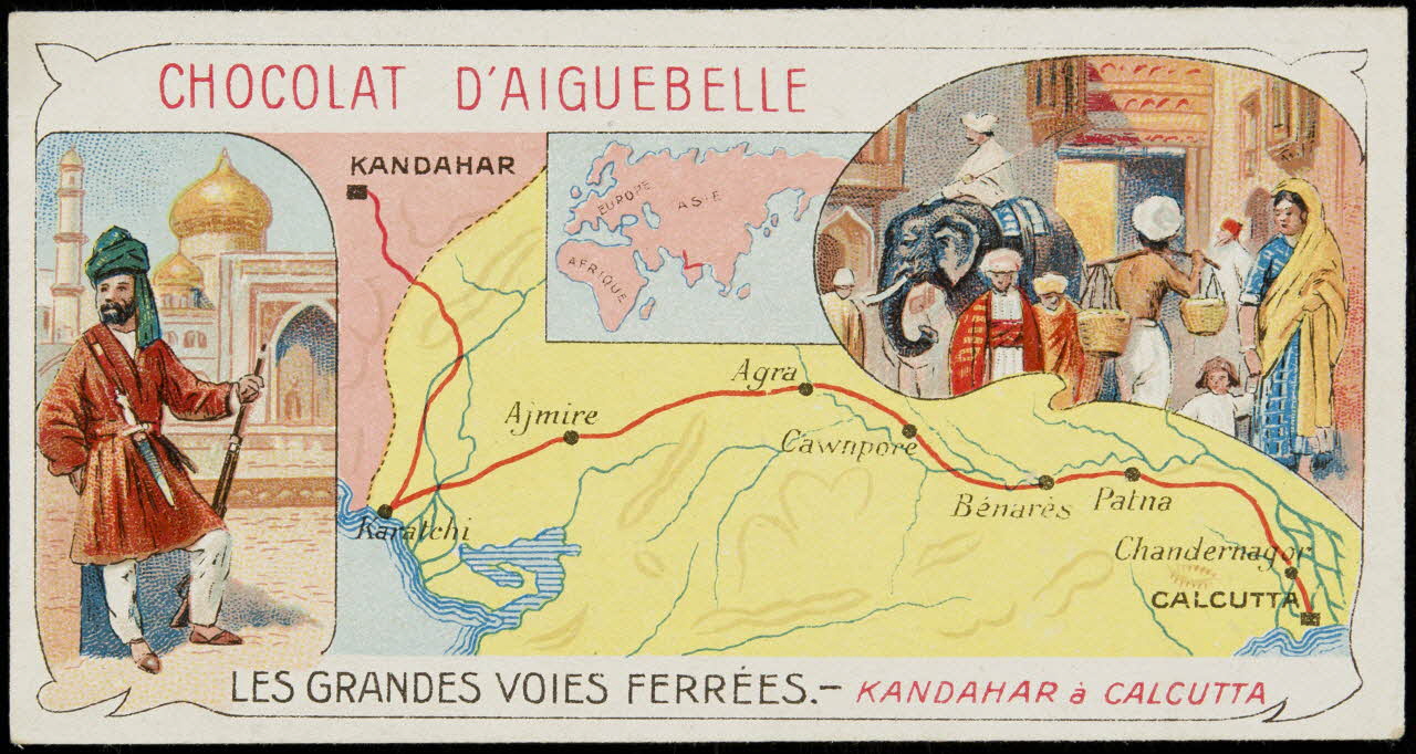 Edition de la Chocolaterie d'Aiguebelle carte réclame chromo 1900-1919 1996.40.395.5 Photo