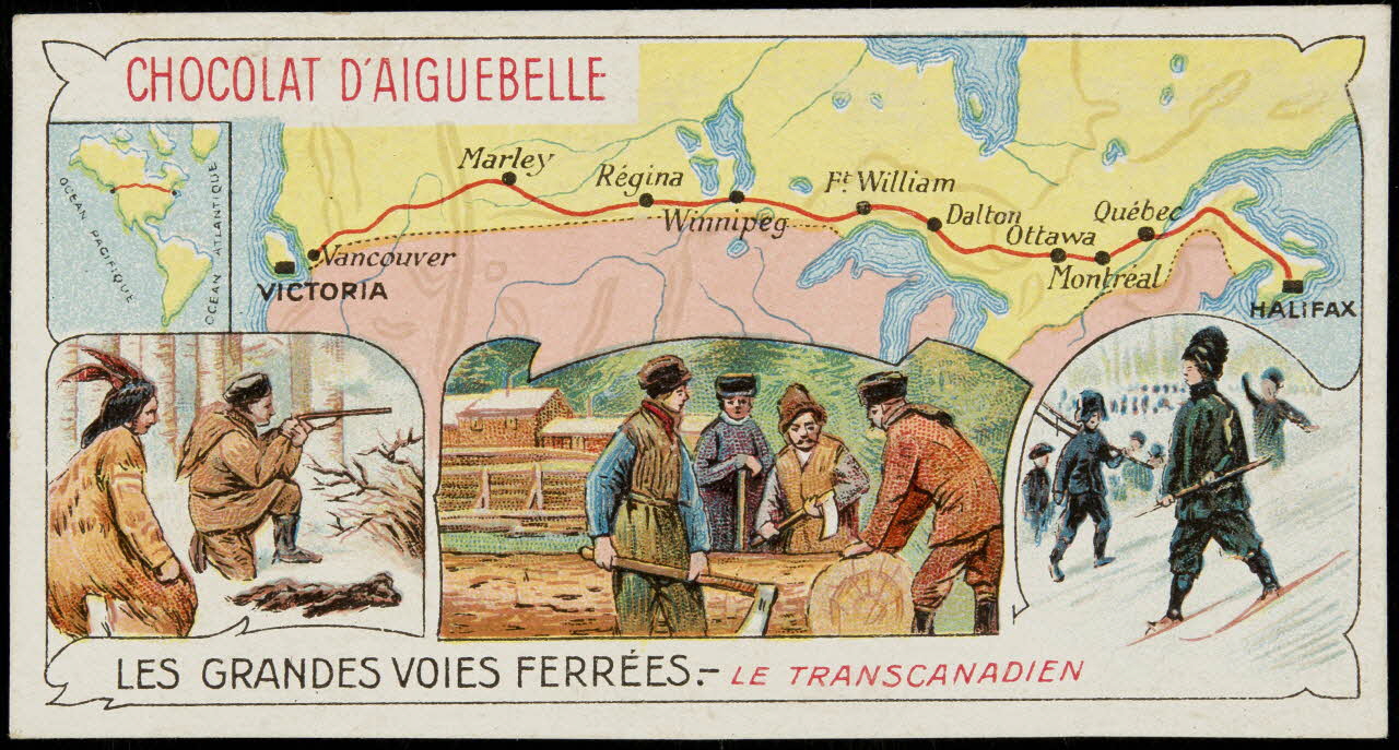 Edition de la Chocolaterie d'Aiguebelle carte réclame chromo 1900-1919 1996.40.395.8 Photo