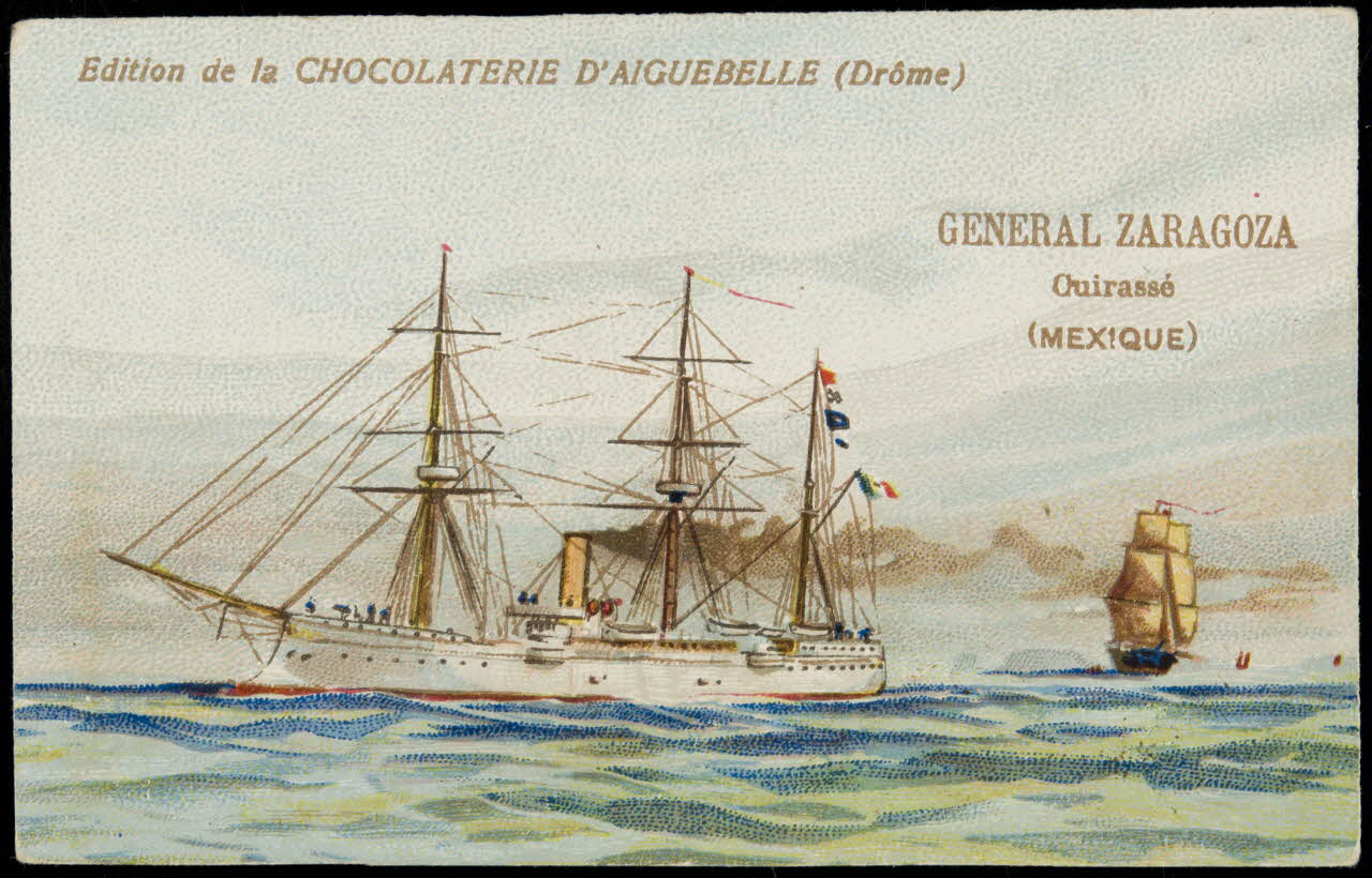 Edition de la Chocolaterie d'Aiguebelle carte réclame chromo 1883-1900 1996.40.398.2 Photo
