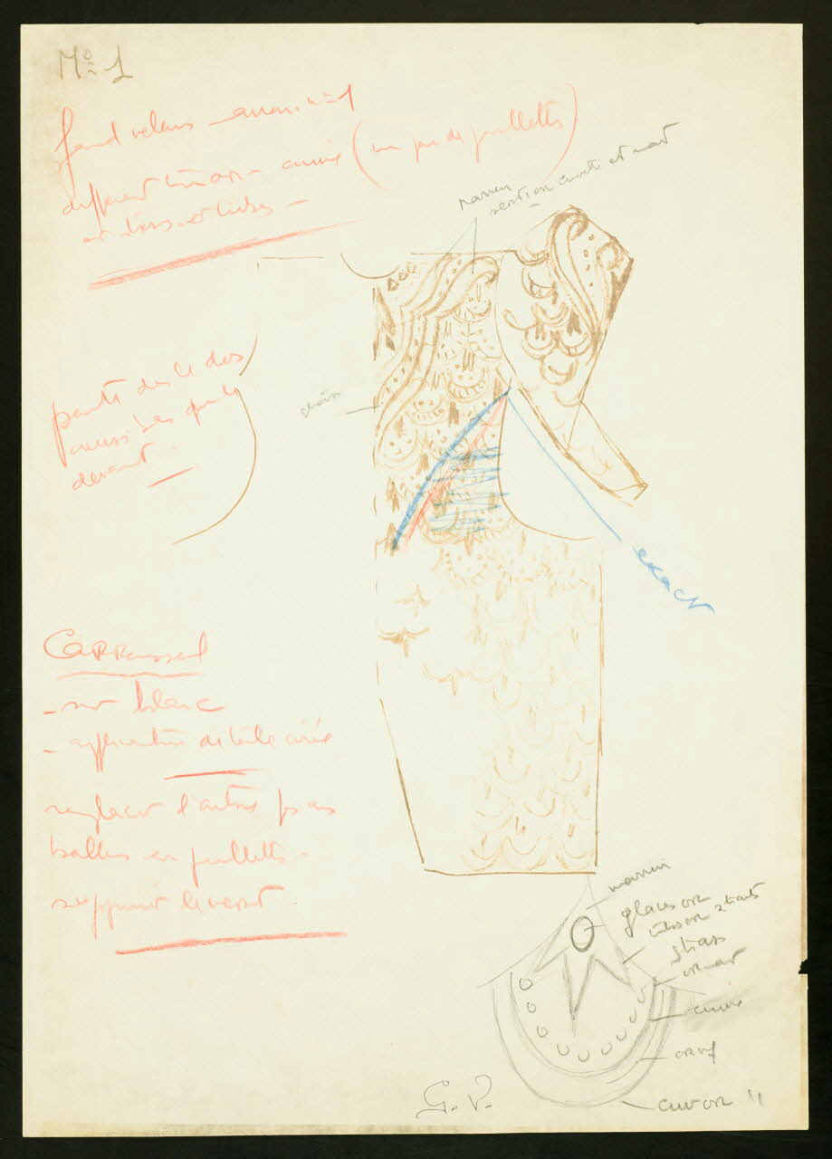 dessin Costume de clown 1997.59.138 Photo
