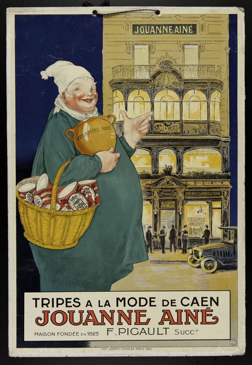 Joseph-Charles affiche TRIPES A LA MODE DE CAEN  JOUANNE AINE Paris 1926 1998.1.2 Photo