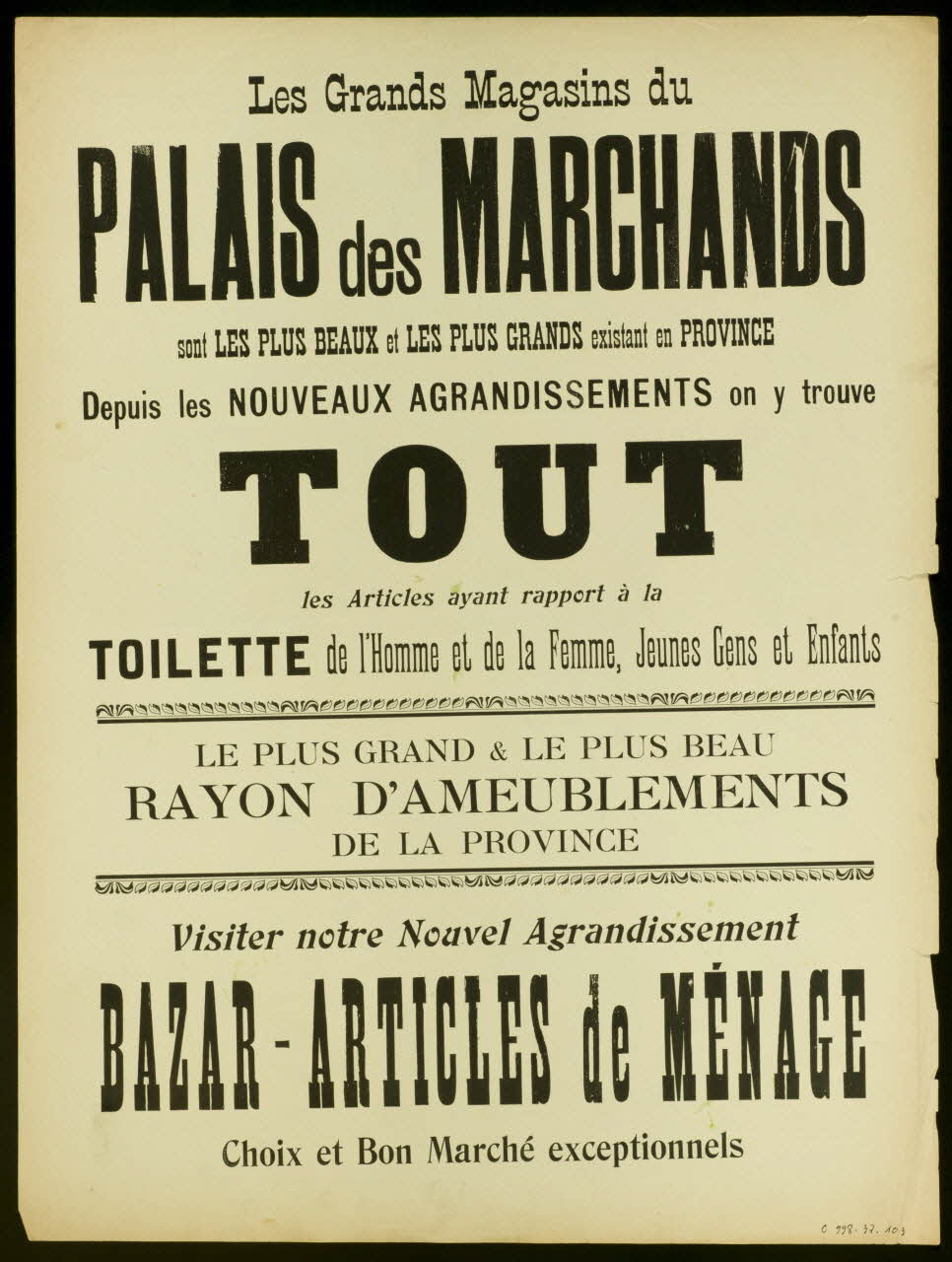 Dousy'Nell P. ; Pellerin estampe Pour conduire ses ennemis  PAR LE BOUT DU NEZ ... Lorraine, France 1897 1998.37.103 Photo